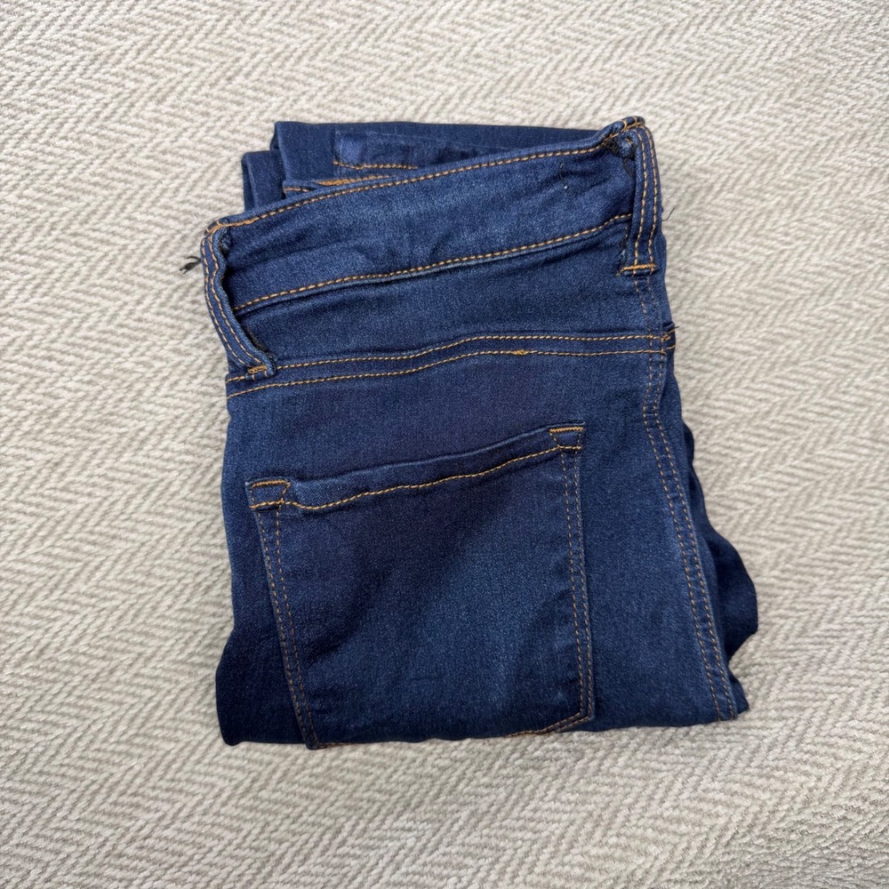 STS Blue Skinny Jeans 28 Dark Blue Denim High Rise Slim Fit Stretch Casual
